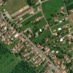 Vue satellite de Aire de camping-car de Bélesta à Bélesta