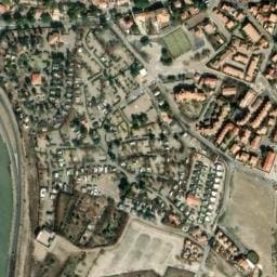 Vue satellite de Cap Blanc à Fitou