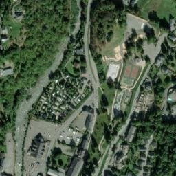 Vue satellite de Aire Camping Car Cauterets Place de la Patinoire à Cauterets