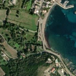 Vue satellite de Aire de camping-car à Cagnano à Cagnano