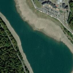 Vue satellite de Parking d'Artouste - Fabrèges à Laruns