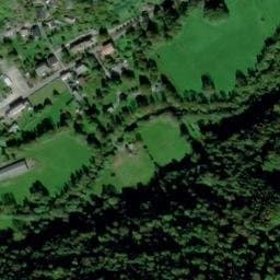 Vue satellite de Camping Municipal la Grange à Bonac-Irazein