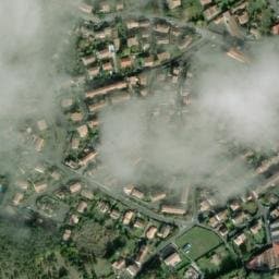 Vue satellite de Aire de camping-car à Ginoles (2) à Ginoles
