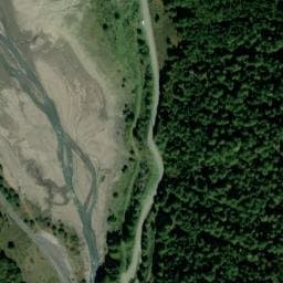 Vue satellite de Parking nuit — Laruns à Laruns