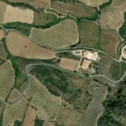 Vue satellite de Aire Camping Cars Domaine Peter Sichel à Duilhac-sous-Peyrepertuse