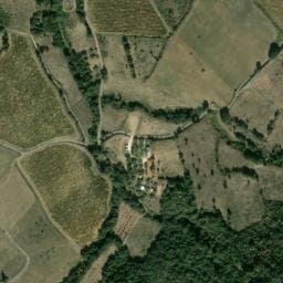 Vue satellite de Camping de Cucugnan à Duilhac-sous-Peyrepertuse