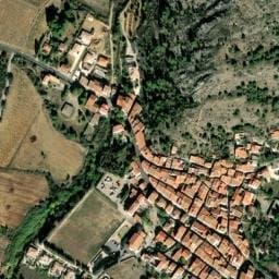 Vue satellite de Point d'eau de la rue Rameau à Vingrau