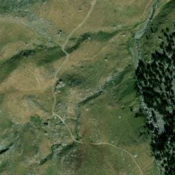 Vue satellite de Cabane de la Hosse (Ossau) à Urdos