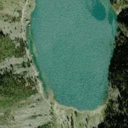 Vue satellite de Aire de bivouac du lac de Gaube à Cauterets