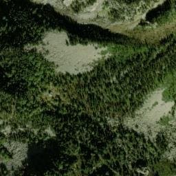 Vue satellite de Refuge Russell à Sazos