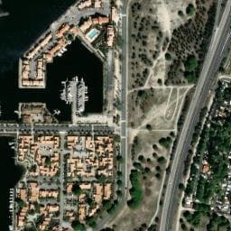Vue satellite de Le Sable d'Or à Salses-le-Château