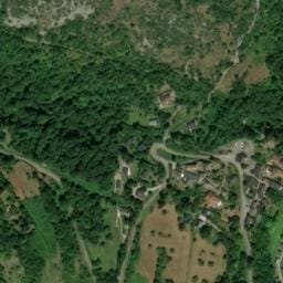 Vue satellite de Camping des Grottes à Alliat