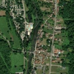 Vue satellite de Camping des Grottes à Niaux