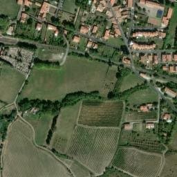 Vue satellite de Camping municipal à Prugnanes