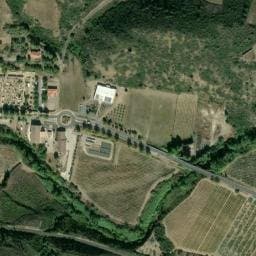 Vue satellite de Aire de camping-cars de Maury à Rasiguères