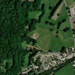 Vue satellite de Aire de camping-car à Génos (2) à Génos