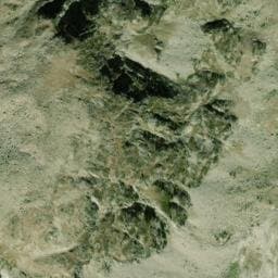Vue satellite de Aire de bivouac du Refuge des Oulettes de Gaube à Cauterets