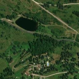 Vue satellite de Camping les Sapins à Camurac