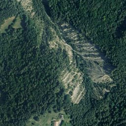Vue satellite de Refuge de Gabardito à Borce