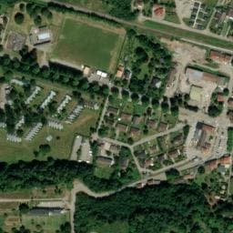 Vue satellite de Aire pur camping-cars Les Cabannes à Château-Verdun