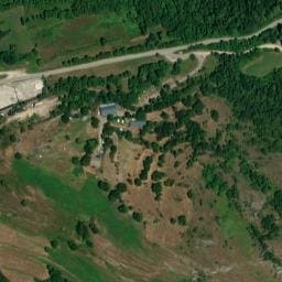 Vue satellite de Camping du Château de Lordat à Urs
