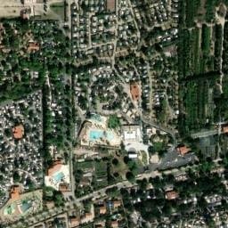 Vue satellite de CAMPING L'OASIS & CALIFORNIA à Torreilles