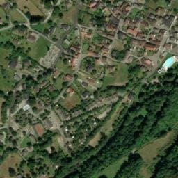 Vue satellite de Village de Gîtes  - Les Granges de Léo à Château-Verdun
