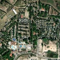 Vue satellite de CAMPING SANDAYA LES TROPIQUES à Torreilles