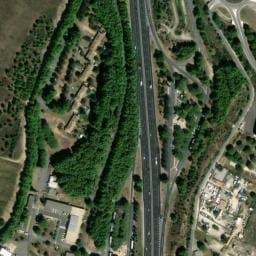 Vue satellite de Aire de Pia à Rivesaltes