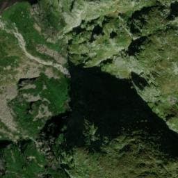 Vue satellite de Cabane de la Hille de l'Etang (Ars) à Aulus-les-Bains