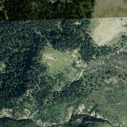 Vue satellite de Cabane de la Niscoude à Génos