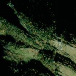 Vue satellite de Cabane de Pra Long à Castillon-de-Larboust
