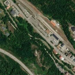 Vue satellite de Parking de la gare Ax-les-Thermes à Vaychis