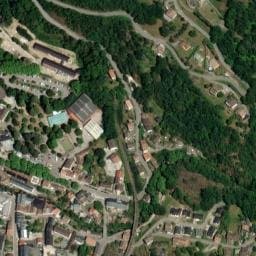 Vue satellite de Fontaine d'Ax (église Saint-Vincent) à Ignaux