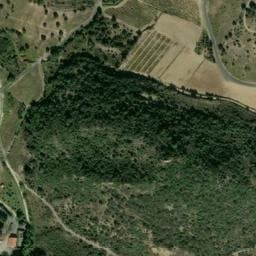 Vue satellite de Aire de camping-car à Rasiguères à Rasiguères