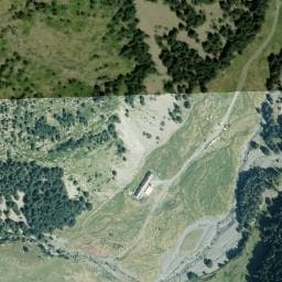 Vue satellite de Bivouac à Tramezaïgues à Tramezaïgues