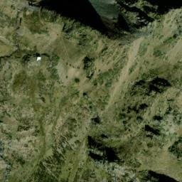 Vue satellite de Refuge de l'Estany de la Gola à Couflens