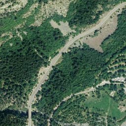 Vue satellite de Camping de los Baños à Cazeaux-de-Larboust