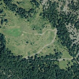 Vue satellite de Cabane de Sallena à Saint-Lary-Soulan