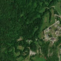 Vue satellite de Fontaine de Mérens (rue du Sarradeil) à Mérens-les-Vals