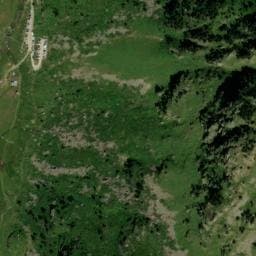 Vue satellite de Cabane de Pla de las Peyres à Aston