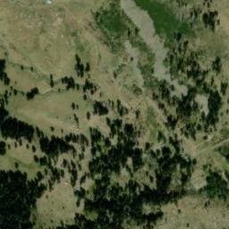 Vue satellite de Cabane du Pla del Mig à Nohèdes