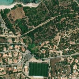 Vue satellite de Camping Les Oliviers à Monticello