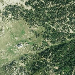 Vue satellite de Refuge Angel Orus (El Forcau) à Oô
