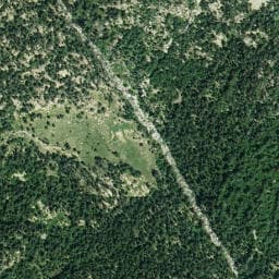 Vue satellite de Cabana d'es Ribertes à Oô