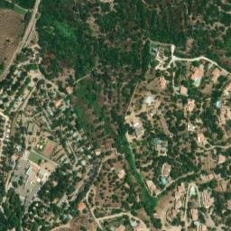Vue satellite de Camping Le Bodri à Monticello