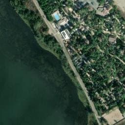 Vue satellite de Camping San Damiano à Biguglia