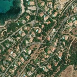 Vue satellite de Fontaine de la marine de Davia à Corbara