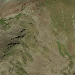 Vue satellite de Cabane de la Collada de Meners à Aston