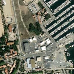 Vue satellite de Aire camping-cars de Saint-Cyprien à Alénya
